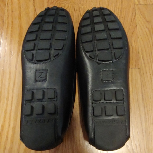 Zanzara black leather drivers size 11 - Picture 2 of 4